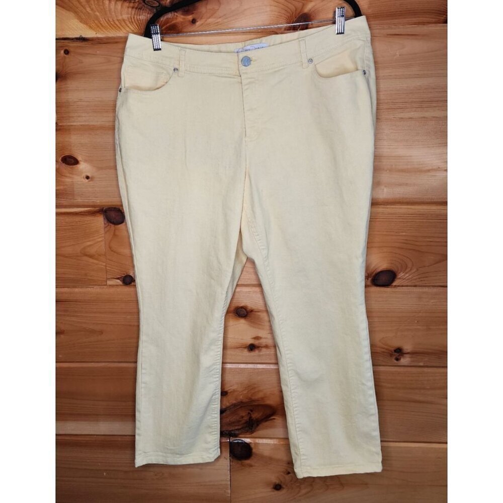 Cato Women’sPlus Size 18 Jeans Light Yellow Contemporary Jeans